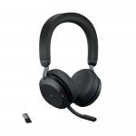 Jabra Evolve2 75 USB-C Headset Unified Communication Version Black 27599-989-899 JAB02442