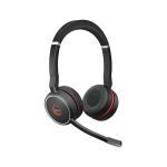 Jabra Evolve 75 SE MS Stereo Wireless Headset Link 380 USB-A BT Adapter +Charging Stand 7599-842-199 JAB02646