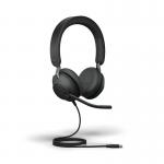 Jabra Evolve2 40 SE Stereo Wired Headset USB-C UC Version 24189-989-899 JAB02807