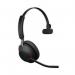 Jabra Evolve2 65 Mono Headset USB-A with Charging Stand Unified Communication Black 26599-889-989989 JAB23060