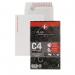 Plus Fabric White C4 Board Backed Envelopes 120gsm Peel and Seal Retail (Pack of 15) R10053 JD00607