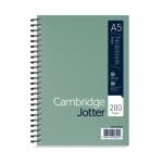 Cambridge Ruled Margin Wirebound Jotter Notebook 200 Pages A5 (3 Pack) 400039063 JD00693