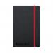 Black n Red Casebound Hardback Notebook 144 Pages A6 Black 400033672 JD01188