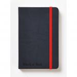 Black n Red Casebound Hardback Notebook 144 Pages A6 Black 400033672 JD01188