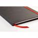 Black n Red Casebound Hardback Notebook A6 Black 400033672
