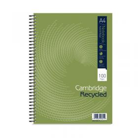 Cambridge Ruled Recycled Wirebound Notebook 100 Pages A4 (5 Pack) 400020196 JD01407