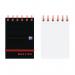 Black n Red Wirebound Ruled Elasticated Notepad 140 Pages A7 (Pack of 5) 400050435 JD02290