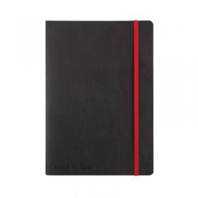 Black n Red Soft Cover Notebook A5 Black 400051204 JD02312