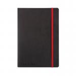 Black n Red Soft Cover Notebook A5 Black 400051204 JD02312