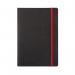 Black n Red Soft Cover Notebook A5 Black 400051204 JD02312