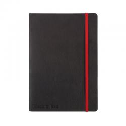 Black n Red Soft Cover Notebook A5 Black 400051204 JD02312