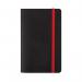 Black n Red Soft Cover Notebook A6 Black 400051205 JD02316