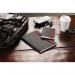 Black n Red Soft Cover Notebook A6 Black 400051205 JD02316