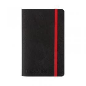 Black n Red Soft Cover Notebook A6 Black 400051205 JD02316
