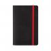 Black n Red Soft Cover Notebook A6 Black 400051205 JD02316