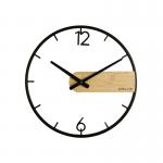 Unilux Circle Wall Clock BlackBamboo 400189467 JD04114