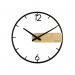 Unilux Circle Wall Clock BlackBamboo 400189467 JD04114