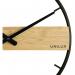 Unilux Circle Wall Clock BlackBamboo 400189467 JD04114