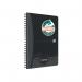 Oxford Oceanis Wirebound Notebook Ruled A5 Black 400180064 JD22178