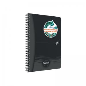 Oxford Oceanis Wirebound Notebook Ruled A5 Black 400180064 JD22178