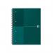 Oxford Hardback Wirebound Notebook 160 Pages Special Edition A4+ Green 400194460-S JD25359