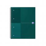 Oxford Hardback Wirebound Notebook 160 Pages Special Edition A4+ Green 400194460-S JD25359