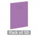 Hamelin Exercise Book 8mm Lined 80 Page A4+ Purple (Pack of 50) 400206239 JD28511