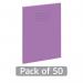 Hamelin Exercise Book 12mm Lined 80 Page A4+ Purple (Pack of 50) 400206479 JD28571