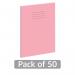 Hamelin Exercise Book 8mm Lined 80 Page A4+ Pink (Pack of 50) 400206448 JD28607