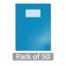 Hamelin Oxford Exercise Book 8mm Lined 80 Page A4+ Light Blue (Pack of 50) 400206513 JD28621