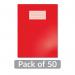 Hamelin Oxford Exercise Book 8mm Lined 80 Page A4+ Red (Pack of 50) 400206515 JD28625