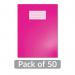 Hamelin Oxford Exercise Book 8mm Lined 80 Page A4+ Pink (Pack of 50) 400206519 JD28633