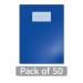 Hamelin Oxford Exercise Book 8mm Lined 80 Page A4+ Dark Blue (Pack of 50) 400206530 JD28635