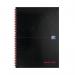 Black n Red Wirebound Hardback Notebook Ruled 140 Pages A4 (Pack of 5) Plus 2 FOC 400115985 JD44042