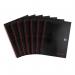 Black n Red Wirebound Hardback Notebook Ruled 140 Pages A4 (Pack of 5) Plus 2 FOC 400115985 JD44042