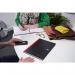 Black n Red Casebound Hardback Notebook Ruled 192 Pages A4 (Pack of 5) Plus 2 FOC 400116295 JD44264