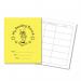 Hamelin Reading Record Book 40 Page 203x165mm Yellow (Pack of 100) 100102212 JD59246