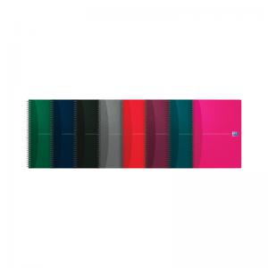 Oxford Card Cover Wirebound Notebook A4 Assorted Pack of 5 100105331