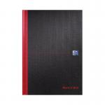 Black n Red Casebound Smart Ruled Hardback Notebook A4 100080428 JD66401