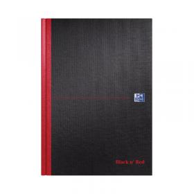 Black n Red Casebound Smart Ruled Hardback Notebook A4 100080428 JD66401