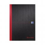 Black n Red Casebound Smart Ruled Hardback Notebook A4 100080428 JD66401