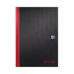 Black n Red Casebound Smart Ruled Hardback Notebook A4 100080428 JD66401