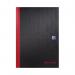 In the image, there are several Black n Red books and a casebound Smart Ruled Hardback Notebook in A4 size. They are all in the classic black and red color scheme. The notebook has a hardcover and is smart ruled, making it ideal for note-taking and organization.
