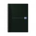 Oxford Card Cover Wirebound Notebook A4 Black (5 Pack) 100102931 JD66538