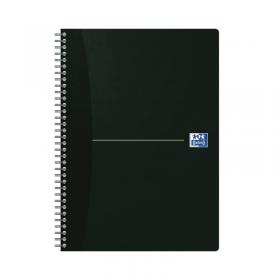 Oxford Card Cover Wirebound Notebook A4 Black (5 Pack) 100102931 JD66538
