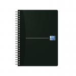 Oxford Card Cover Wirebound Notebook A5 Black (5 Pack) 100103627 JD66568