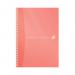 Oxford PP Transparent Wirebound Notebook A4 Assorted (Pack of 5) 100104241 JD66618
