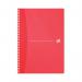 Oxford PP Transparent Wirebound Notebook A4 Assorted (Pack of 5) 100104241 JD66618