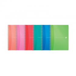Oxford Office Wirebound Notebook Transparent Assorted A5 (Pack of 5) 100104780 JD66628