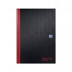 Oxford Black N Red Hardback Casebound Recycled Notebook 192 Pages A4 (Pack of 2) 400194939 JD67019